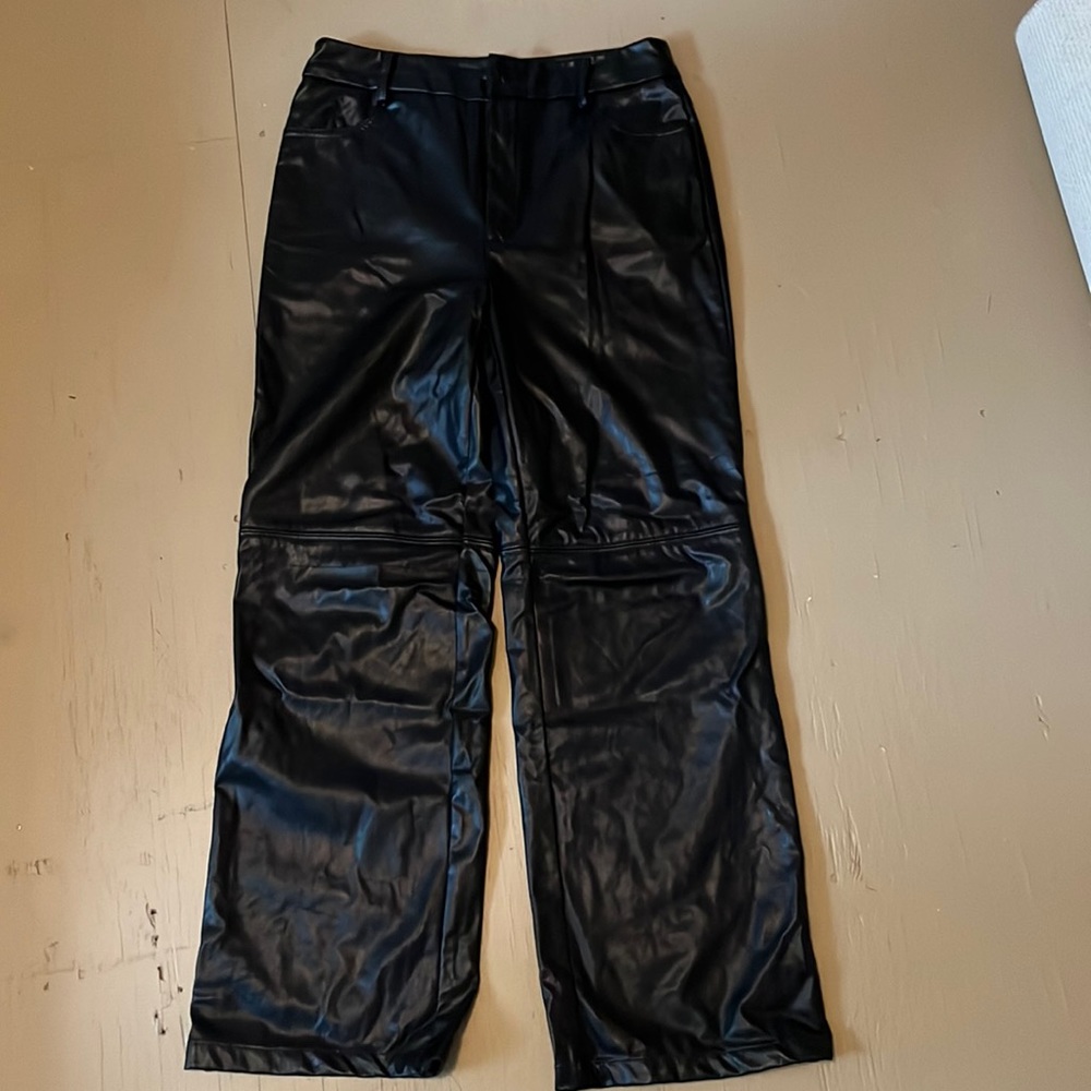 Shein Faux Leather Pants Size Petite Large